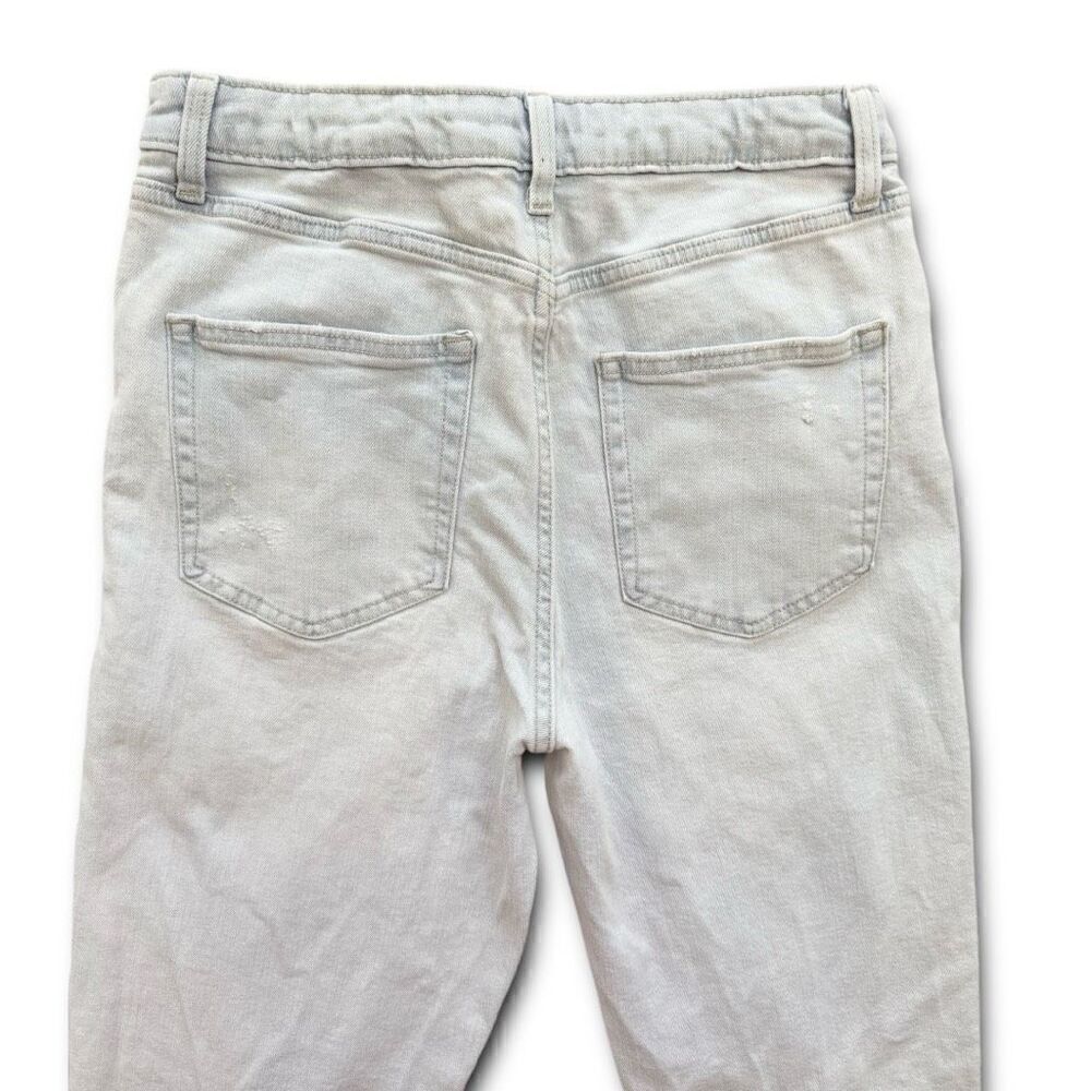 Wild Fable Highest Mom Jean Destroyed Light Wash Sz 12 - Picture 7 of 10